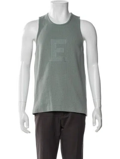Pre-owned Essentials Scoop Neck Sleeveless T-shirt In Green