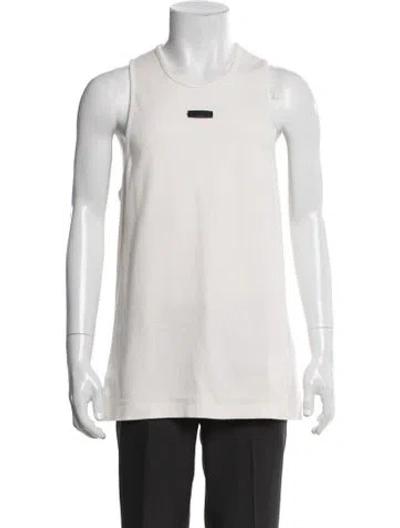 Pre-owned Essentials Scoop Neck Sleeveless T-shirt In Neutral