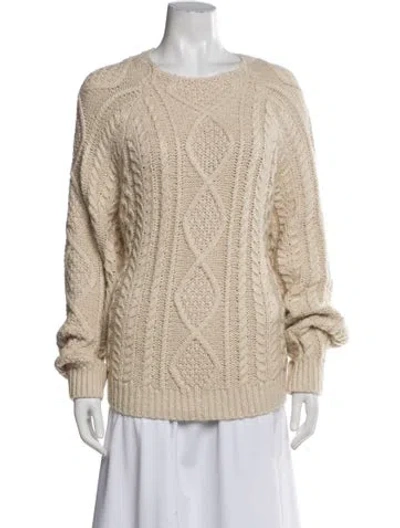 Pre-owned Essentials Scoop Neck Sweater In Neutral