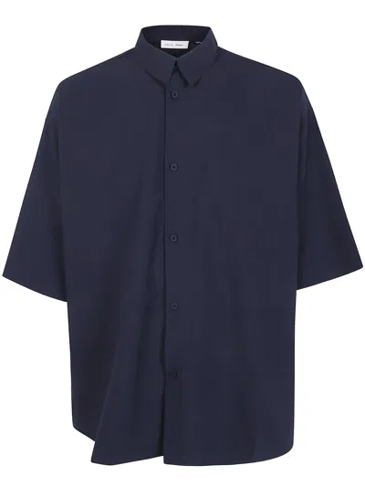 Essentials Shirt 3/4 Sleeve Button Up In Black