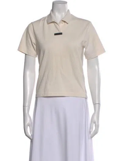 Pre-owned Essentials Short Sleeve Polo In Neutral