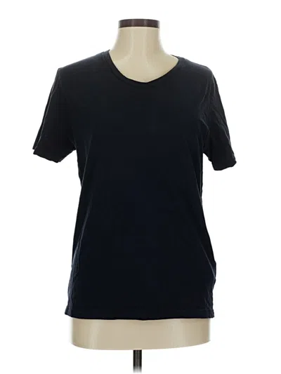 Pre-owned Essentials Short Sleeve Top Black Crew Neck Tops