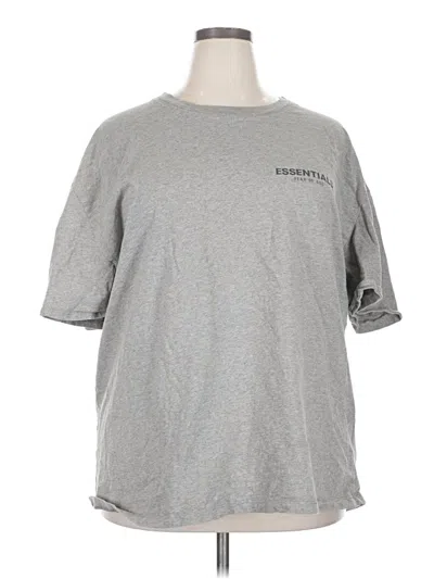 Pre-owned Essentials Short Sleeve T-shirt In Gray