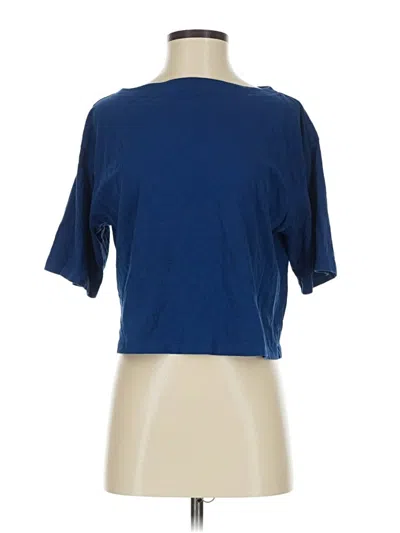 Pre-owned Essentials Short Sleeve Turtleneck In Blue