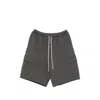 Essentials Drawstring Cargo Shorts In Grey
