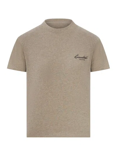 Essentials Short-sleeved Cotton T-shirt In Green