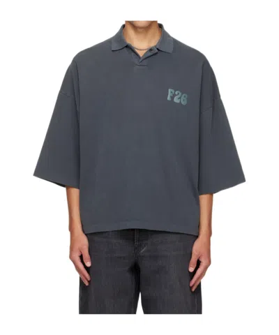 Essentials Short-sleeved Polo Shirt In Gray