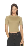 Essentials Shrunken Baseball Tee In Brown