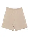 Essentials Side-striped Shorts In Neutral