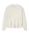 Essentials Cloud White Nylon-blend Sweater In White