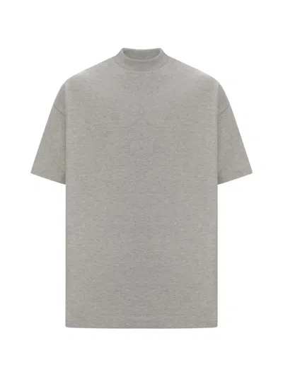 Essentials Signature 90s Logo-embroidered T-shirt In Gray
