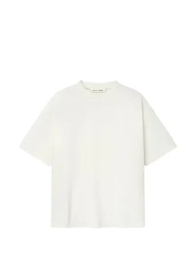 Essentials Signature 90s Pique Logo-embroidered T-shirt In White