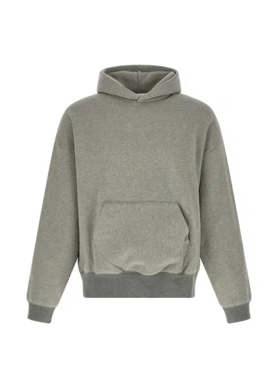 Essentials Signature Classic Cotton Hoodie In Gray