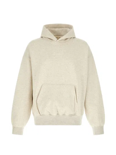 Essentials Signature Classic Cotton Hoodie In Neutral