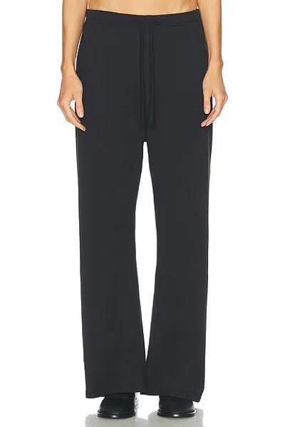 Essentials Signature Classic Fit Cotton Jersey Flare Sweatpant In Black