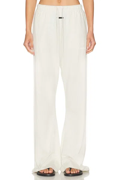 Essentials Signature Classic Fit Cotton Jersey Flare Sweatpant In White