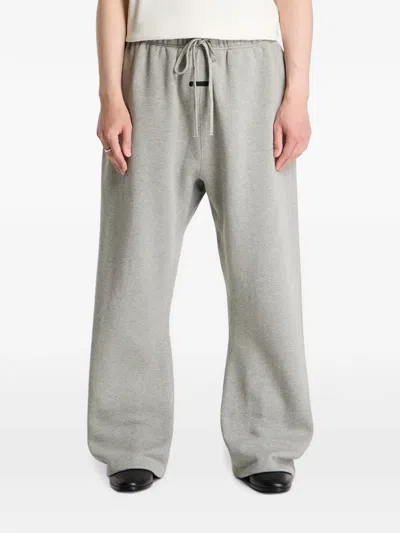Essentials Signature Classic Flared Track Pants In Gray