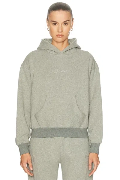 Essentials Signature Classic Fleece Hoodie In Brown