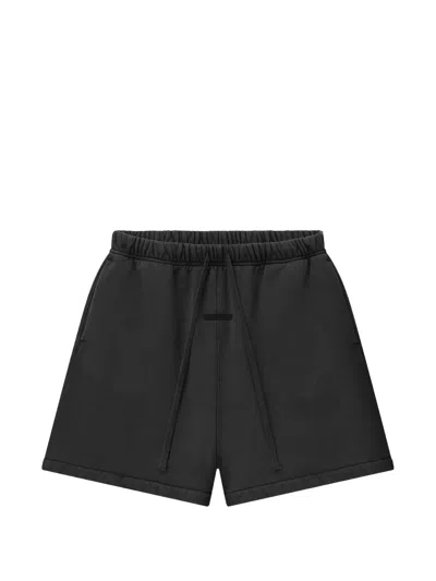 Essentials Signature Drawstring Shorts In Black