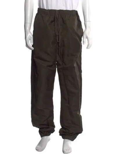 Pre-owned Essentials Signature Logo Chinos In Green