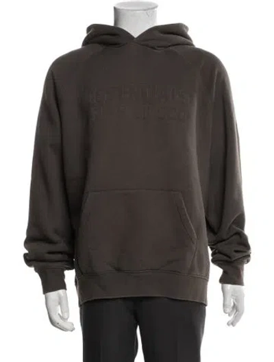 Pre-owned Essentials Signature Logo Crew Neck Hoodie In Multi