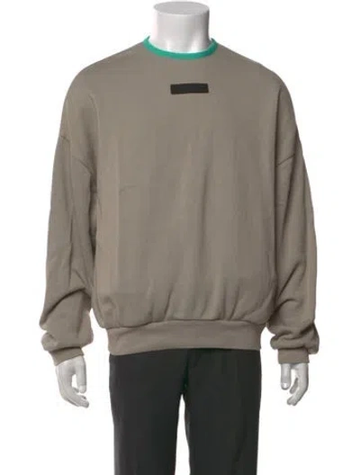 Pre-owned Essentials Signature Logo Crew Neck Pullover In Neutrals