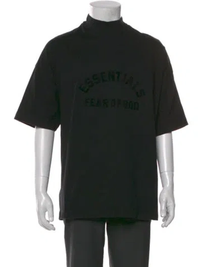 Pre-owned Essentials Signature Logo Graphic Print T-shirt In Black