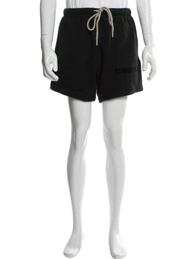 Pre-owned Essentials Signature Logo Jogger Shorts In Black