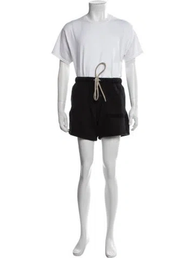 Pre-owned Essentials Signature Logo Jogger Shorts In Black