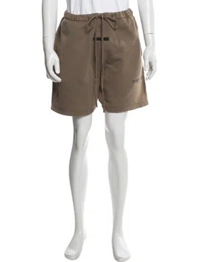 Pre-owned Essentials Signature Logo Jogger Shorts In Brown