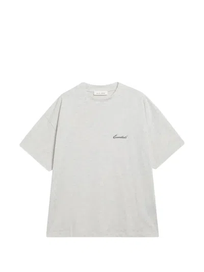 Essentials Logo-print T-shirt In Gray