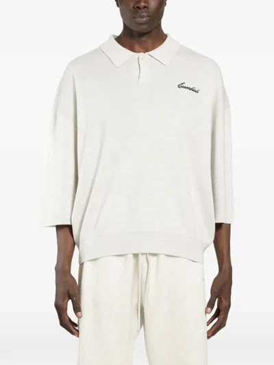 Essentials Signature Polo Shirt In White
