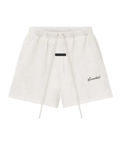 Essentials Signature Ss26 Classic Sweatshort In White
