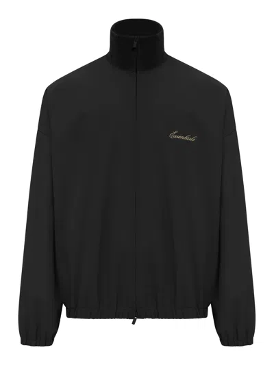 Essentials Signature Track Jacket In Black