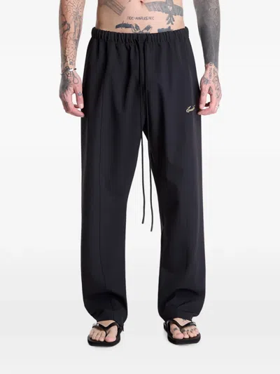 Essentials Signature Track Pants In Black