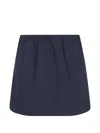 Essentials Silk Blend Micro Skirt In Blue
