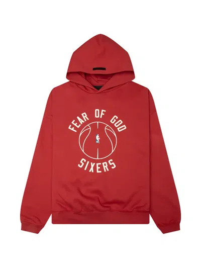 Essentials Sixers X Barkley Hendricks 90s Hoodie In Red