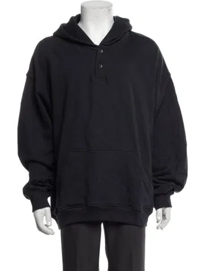 Pre-owned Essentials Sixth Collection Crew Neck Hoodie In Blue