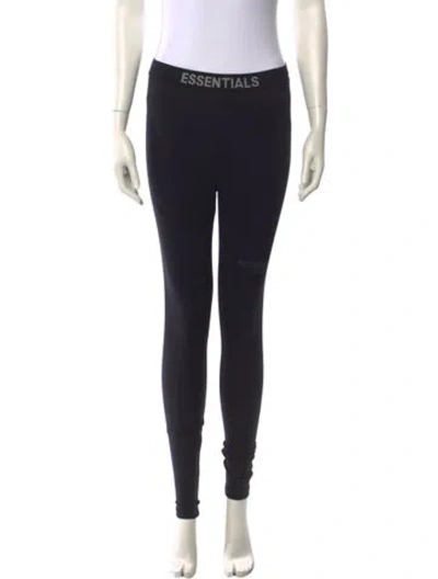 Pre-owned Essentials Skinny Leg Pants In Black