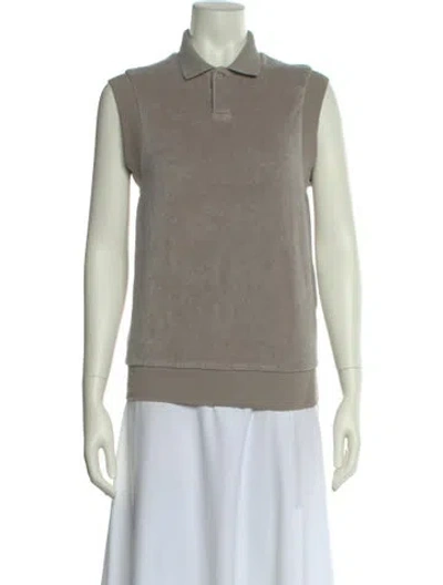 Pre-owned Essentials Sleeveless Polo In Blue