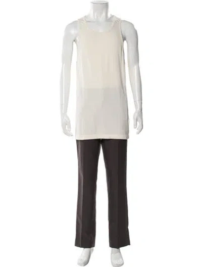 Pre-owned Essentials Sleeveless Shirt In Neutral