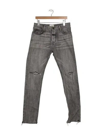 Pre-owned Essentials Slim Fit Jeans In Grey