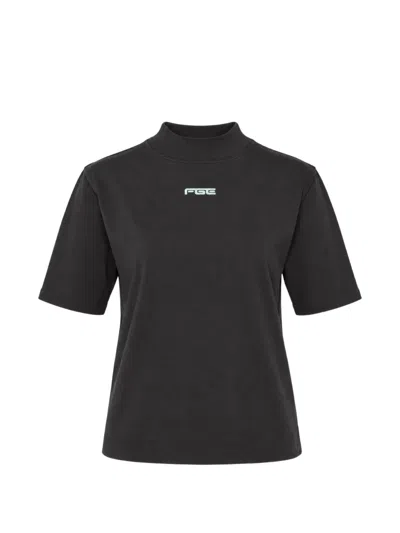 Essentials Slim Mock-neck T-shirt In Black