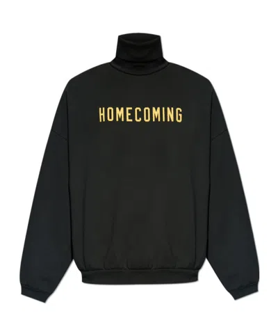 ESSENTIALS FEAR OF GOD ESSENTIALS SLOGAN PRINTED ROLL-NECK SWEATSHIRT