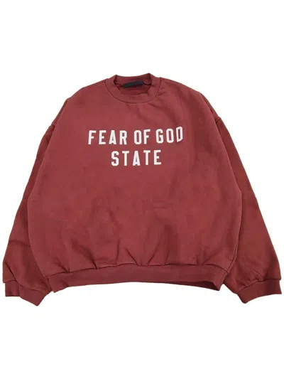 ESSENTIALS SLOGAN-PRINT SWEATSHIRT