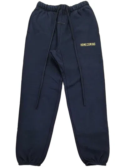 ESSENTIALS SLOGAN-PRINT TRACK PANTS
