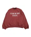 Essentials Slogan Printed Sweatshirt In Brown