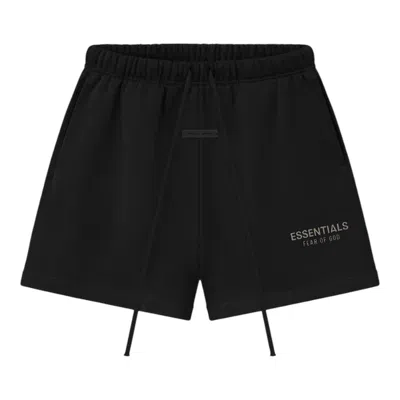 Essentials Soccer Fleece Shorts In Black