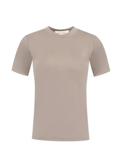 Essentials Soft Rib Fitted T-shirt In Gray