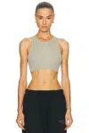 Essentials Soft Rib Sport Tank Top In Gray
